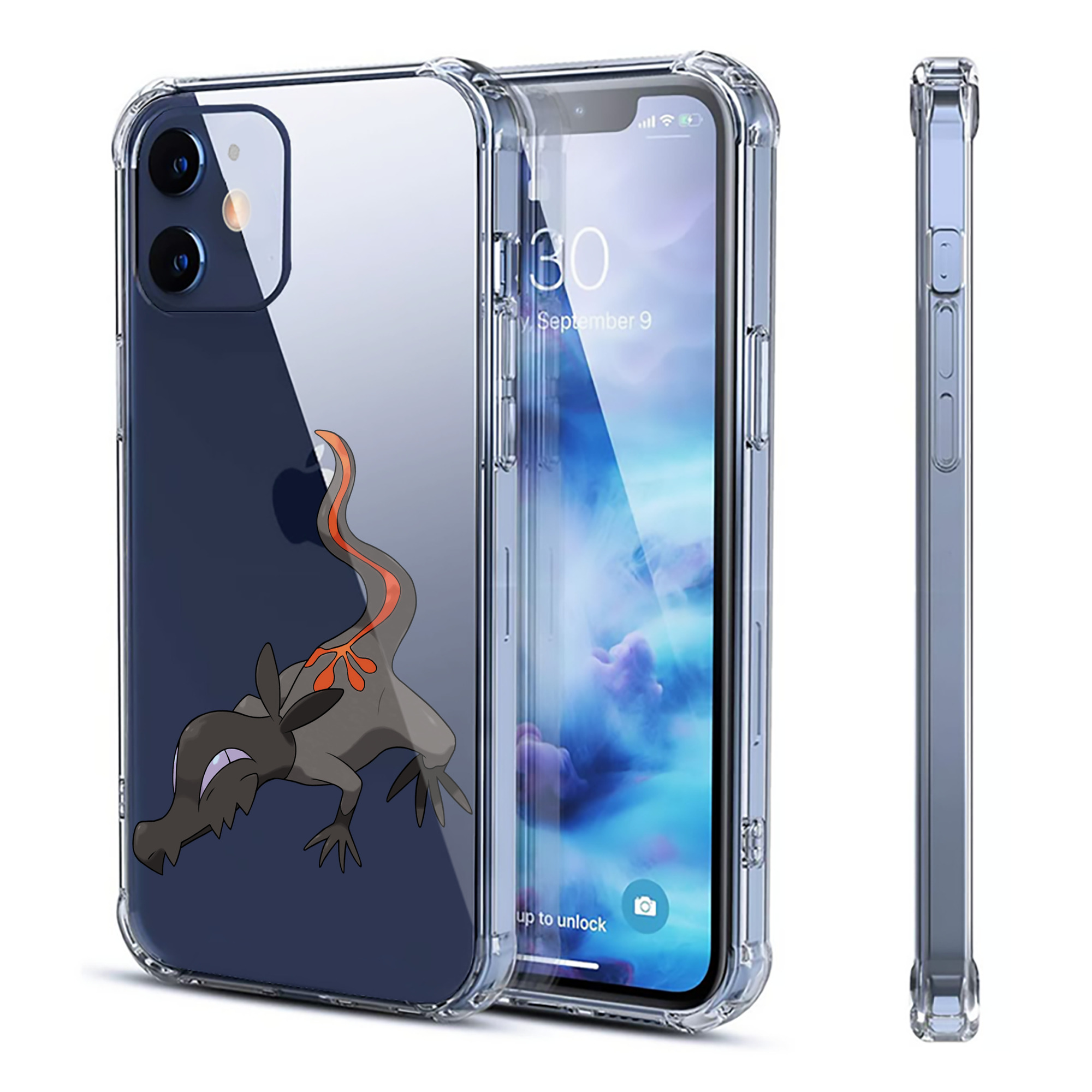 （画像用） ポケットモンスター Pokémon 【iPhone 12シリーズ対応】透明スマホケース（クリアソフトケース）